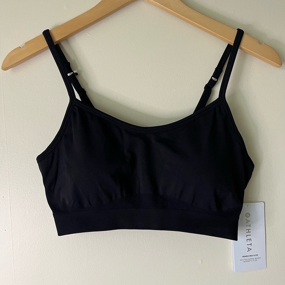 Athleta Renew Bra D-DD - Black Sports Bra NWT - Picture 4 of 8